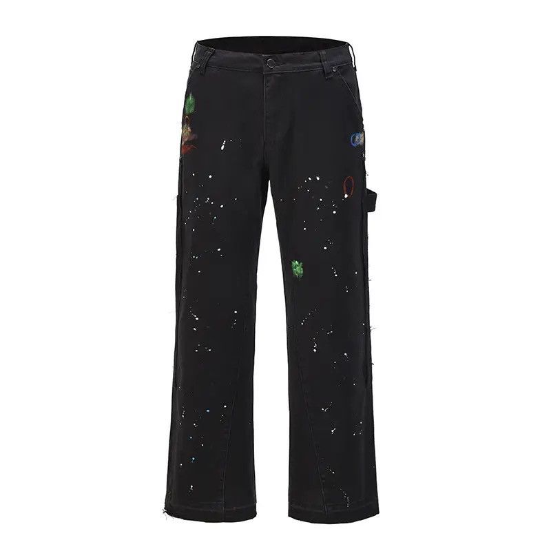 Japanese Brand × Jean Black Color Graffiti Cargo Flared Streetwear Jeans Size US 30 / EU 46 - 3 Thumbnail