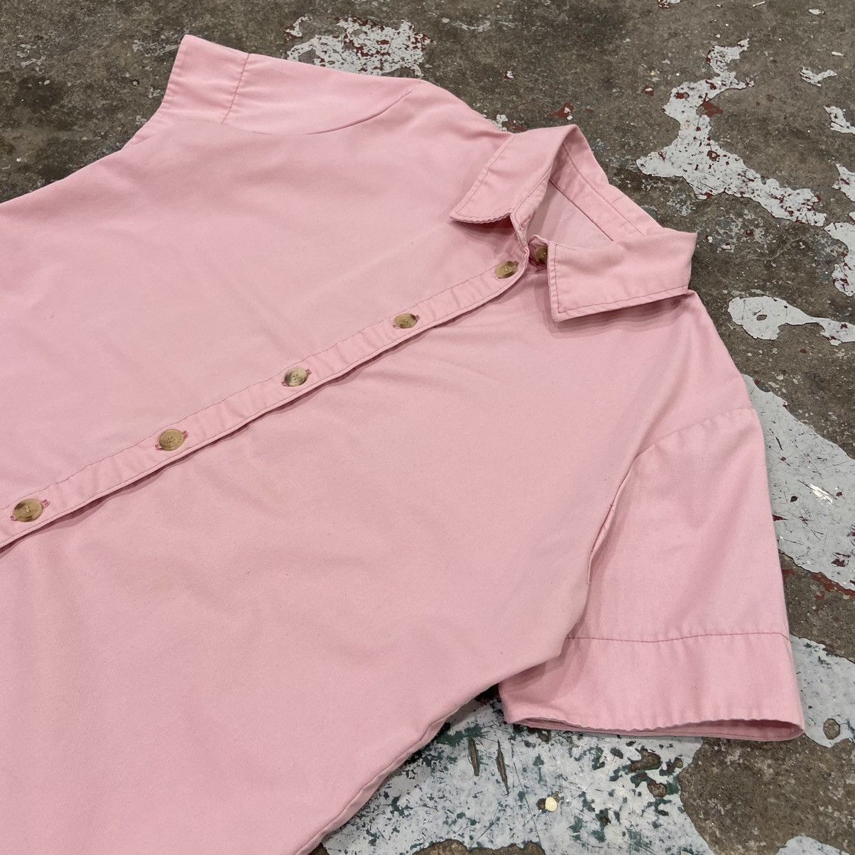 Vintage Vintage 1990s Pink Button-up Shirt Size US M / EU 48-50 / 2 - 2 Thumbnail