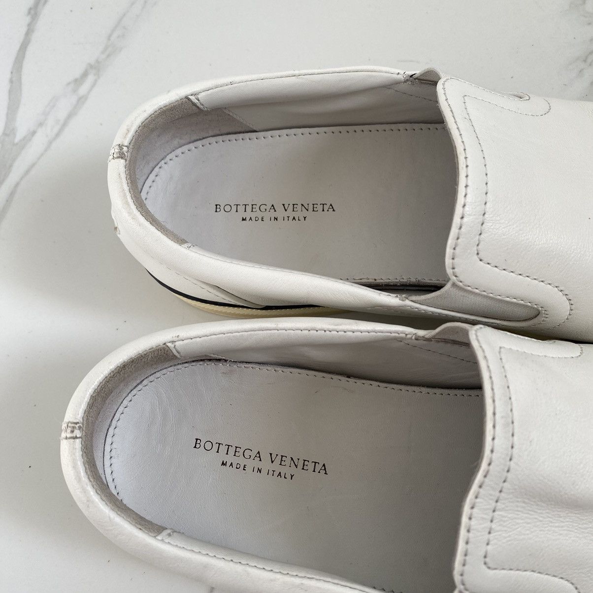 Bottega Veneta Bottega Veneta Intrecciato Slip on Sneakers Size US 7.5 / IT 37.5 - 12 Thumbnail
