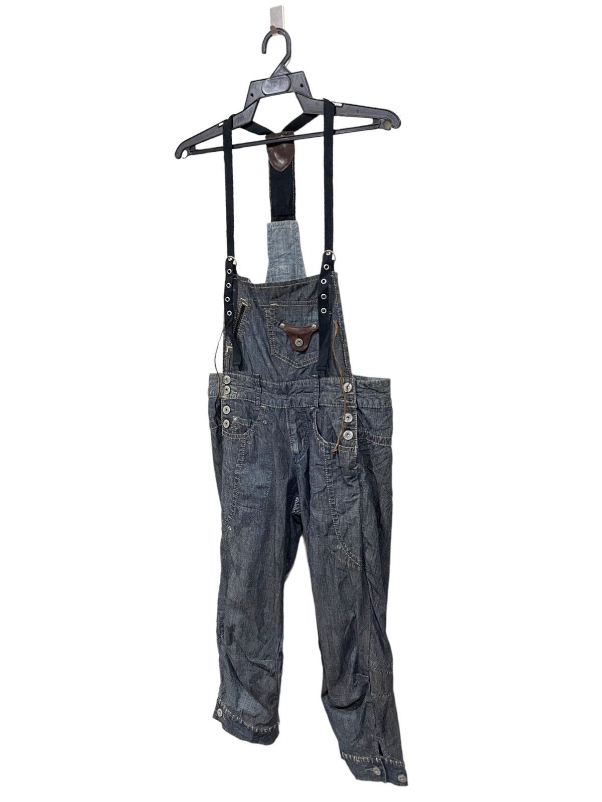 Marithe + Francois Girbaud × Vintage Very Rare🔥Marithe Francoise Girbaud Knee Quarter Jumpsuit Size 32" / US 10 / IT 46 - 12 Thumbnail