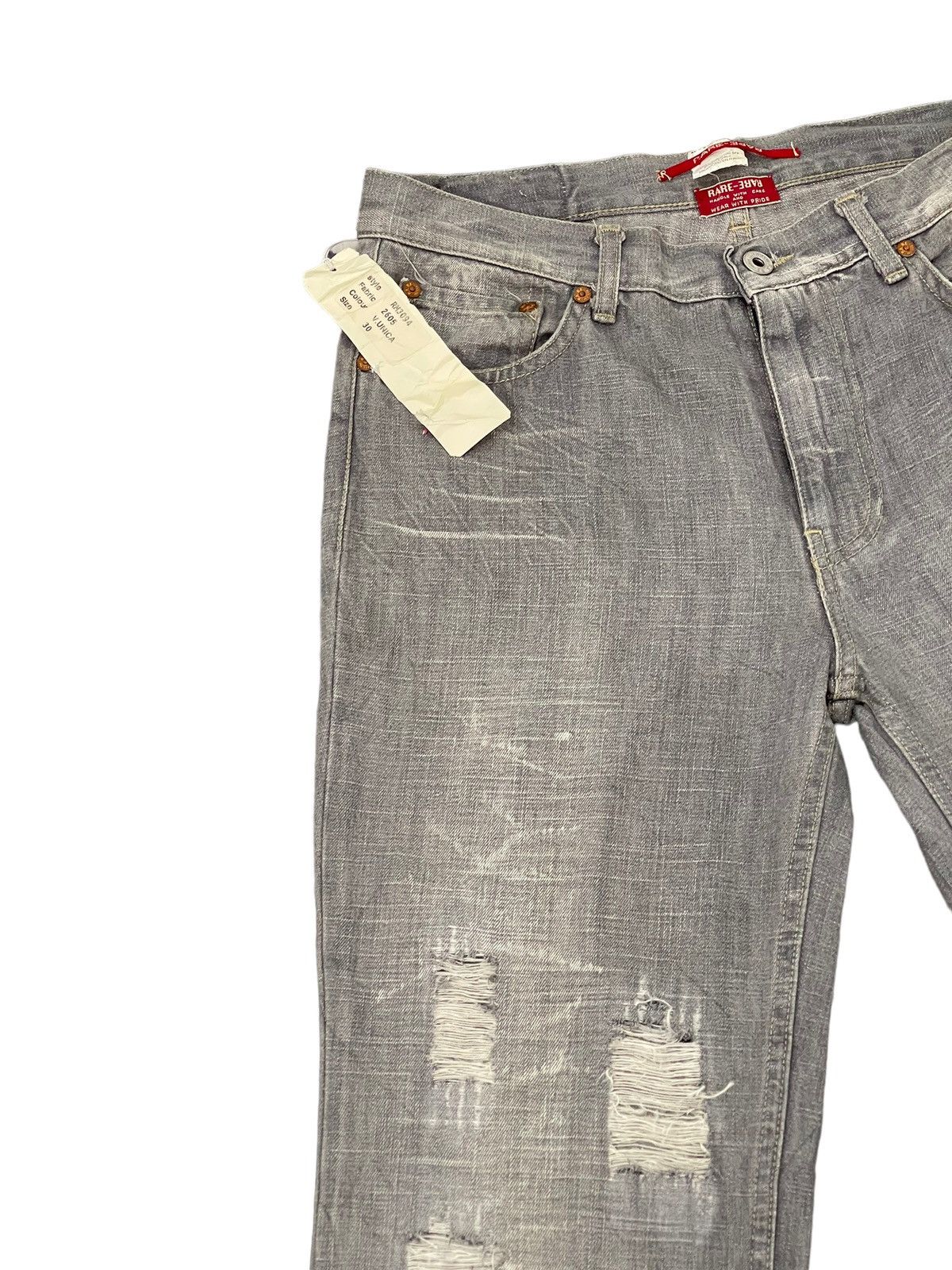 Japanese Brand Flare Jeans New Raer Italy Faded Distress Boot Cut 6🟦1 Size US 30 / EU 46 - 8 Thumbnail