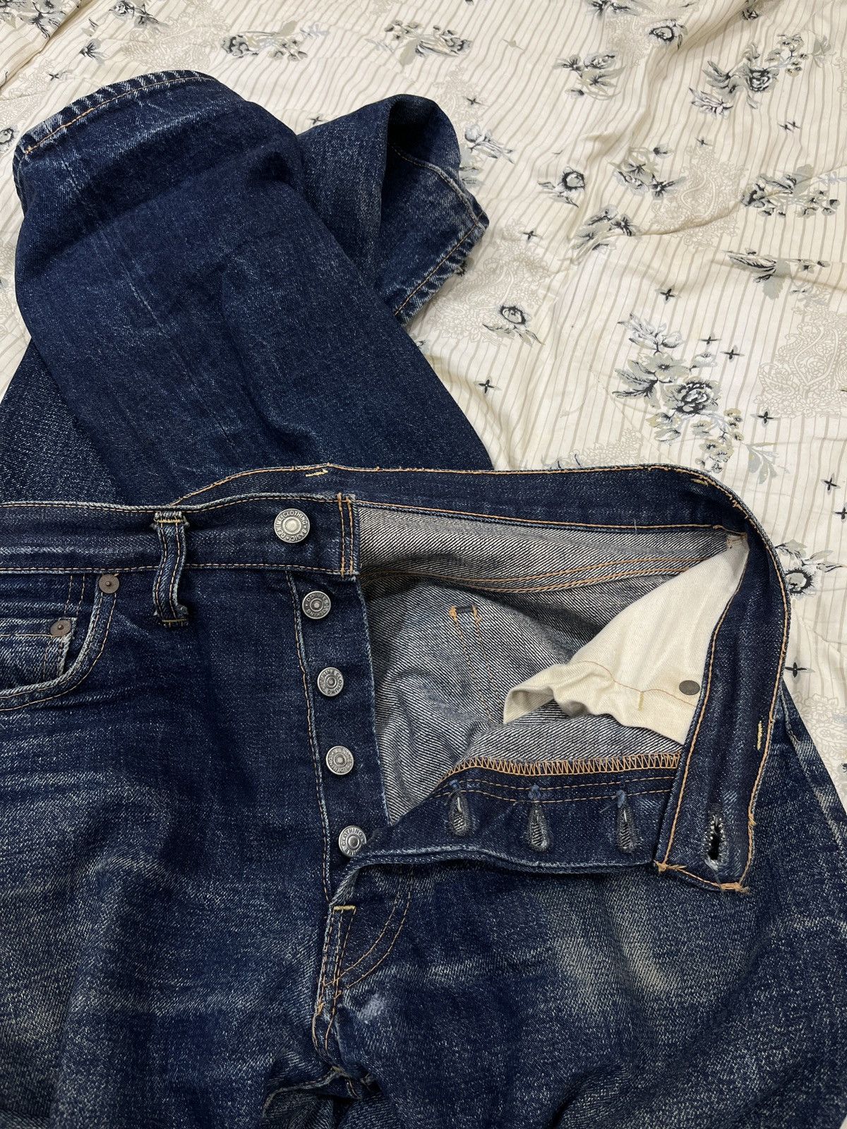 Denime (Qqqq). 🔥🔥🔥ARCHIVE RARE DENIME JAPAN FADED JEANS Size US 33 - 12 Thumbnail