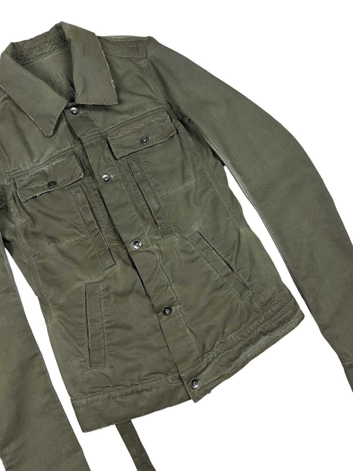 Rick Owens Archive FW07 Rick Owens DRKSHDW Waxed Grosgrain Jacket Size US S / EU 44-46 / 1 - 6 Thumbnail