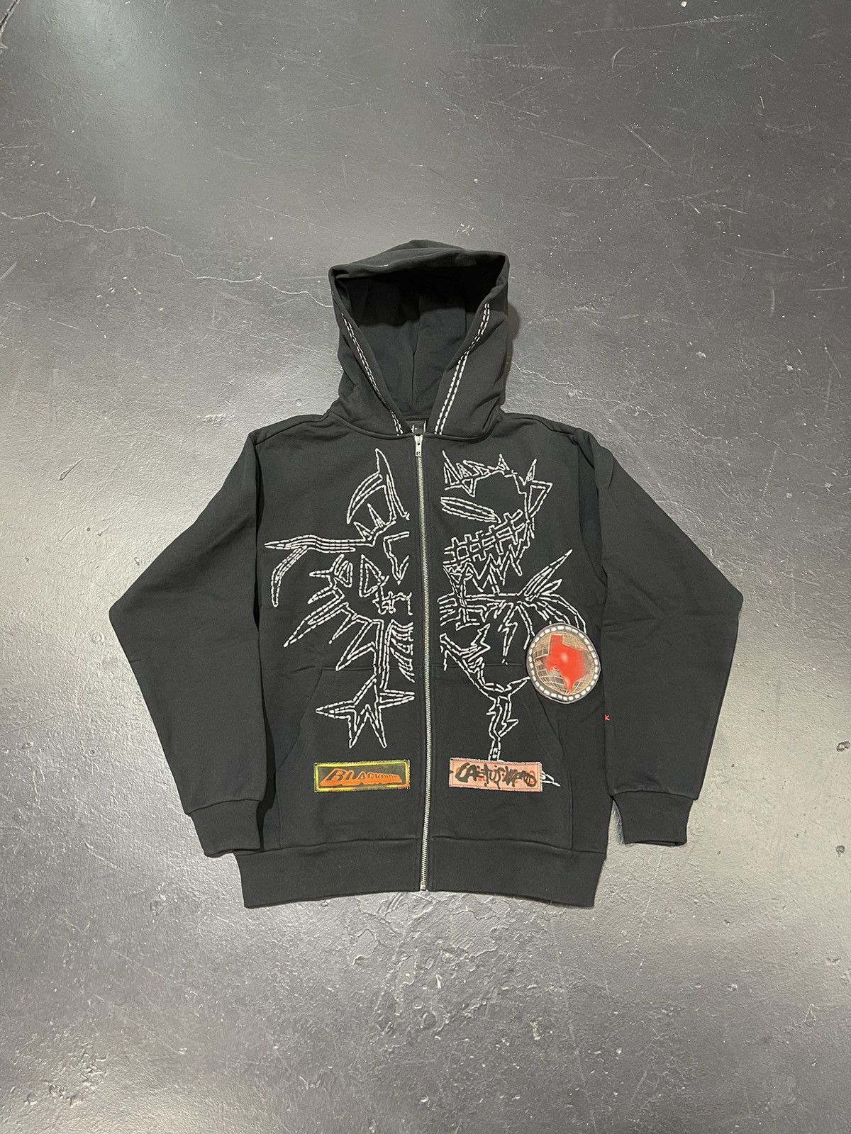 travis scott half zip sherpa hoodie