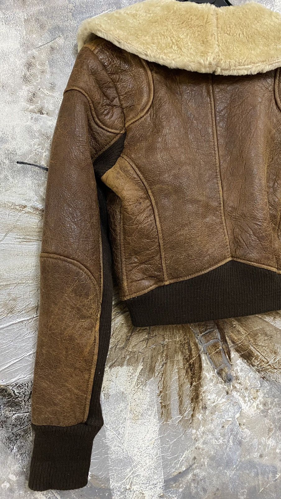 Vintage Doma Sheepskin Shearling Cropped Jacket Size S / US 4 / IT 40 - 13 Thumbnail