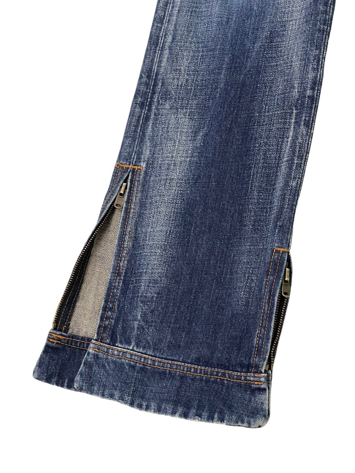 Japanese Brand Flare Jeans Rico Japan Distress Faded Low Rise Boot Cut 6🟦1 Size US 30 / EU 46 - 5 Thumbnail