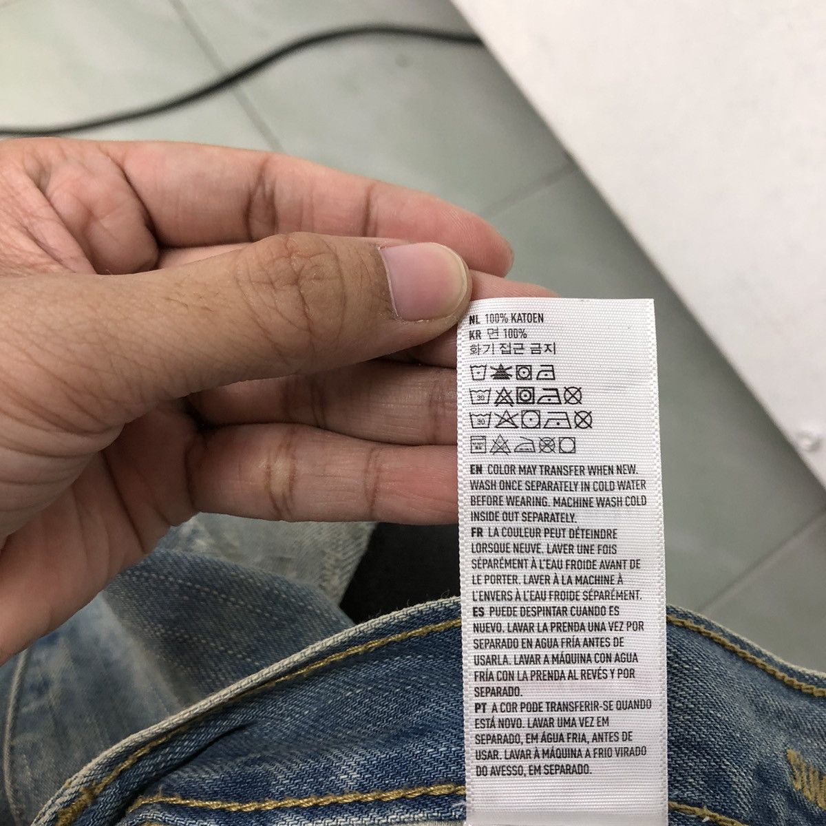 Japanese Brand VINTAGE DISTRESSED DENIM JEANS AMERICAN EAGLE PUNK DESIGN Size US 32 / EU 48 - 10 Thumbnail