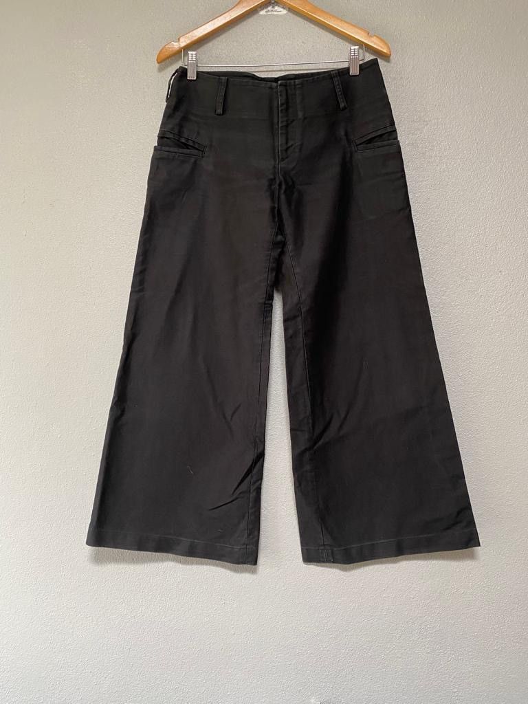 image of Yohjiyamamoto Limi Feu Wide Leg Pants Side Pocket in Black, Men's (Size 30)