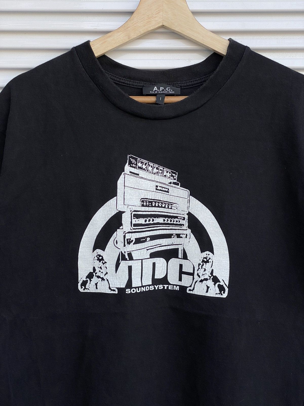 A.P.C. Vintage APC SoundSystem Tees / Stone Travis Scott Island Size US M / EU 48-50 / 2 - 1 Thumbnail