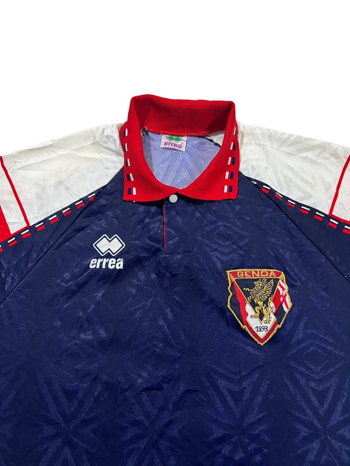Vintage 1993-94 Errea Genoa FC 🇮🇹 Jersey Kit Juv Milan Napoli #7 Size US M / EU 48-50 / 2 - 4 Thumbnail