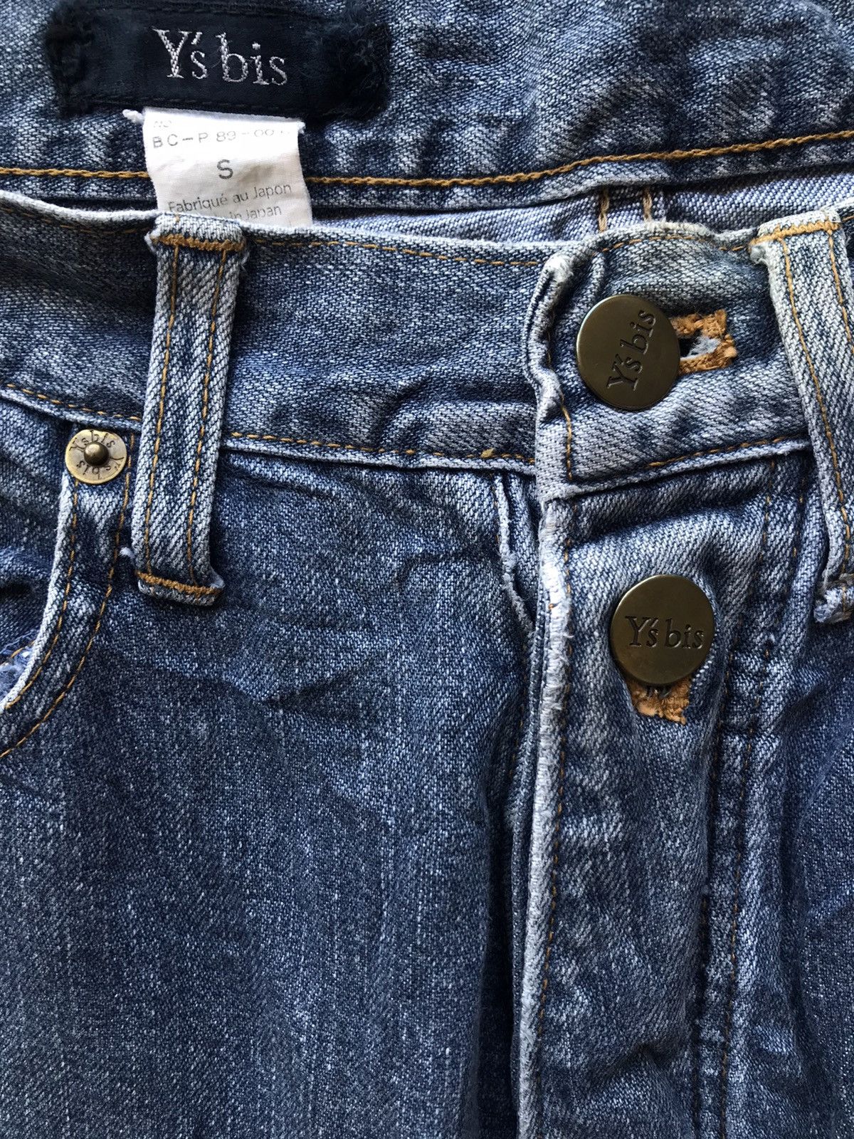 Yohji Yamamoto Ys Bis 3 Quarter Cropped Jeans Size US 28 / EU 44 - 5 Thumbnail