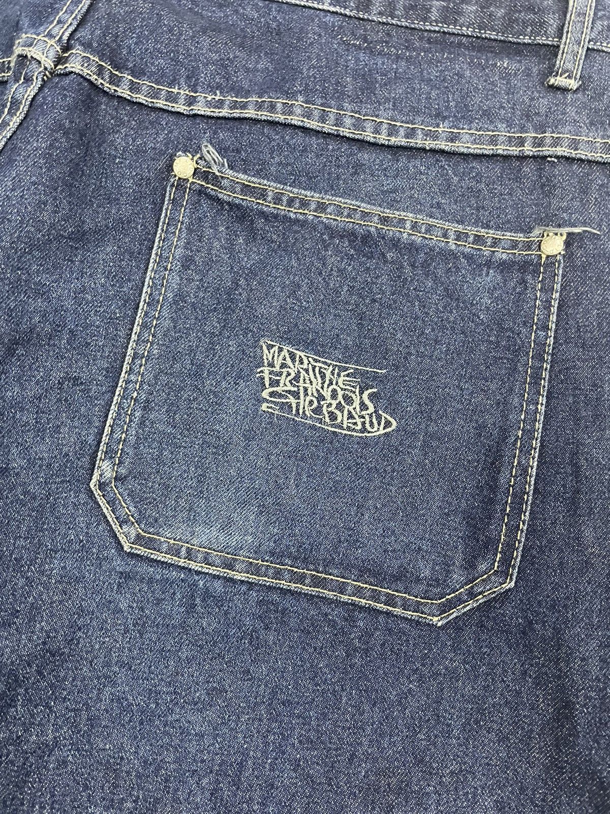 Marithe + Francois Girbaud Vintage MFG Baggy Jeans Big Logo Spellout Size US 39 - 9 Thumbnail