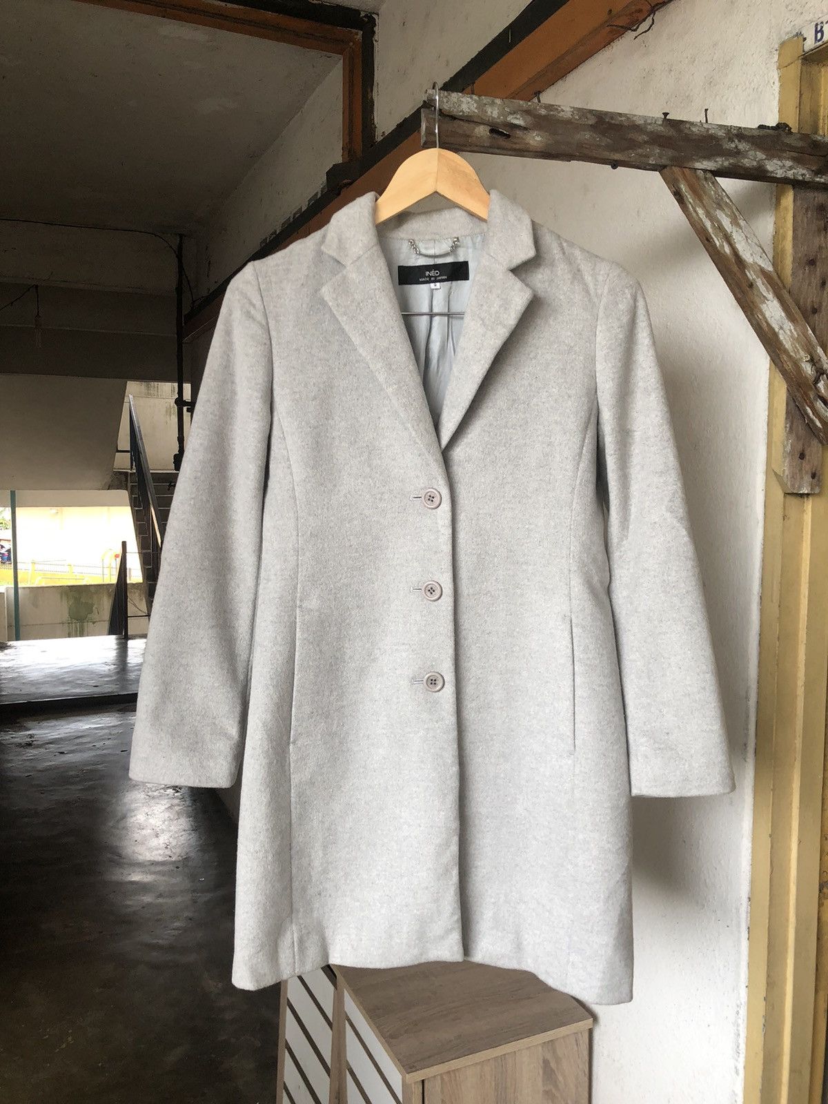 Yohji Yamamoto Fire🔥 Ined by Yohji Yamamoto Cashmere Long Coat Size M / US 6-8 / IT 42-44 - 5 Thumbnail