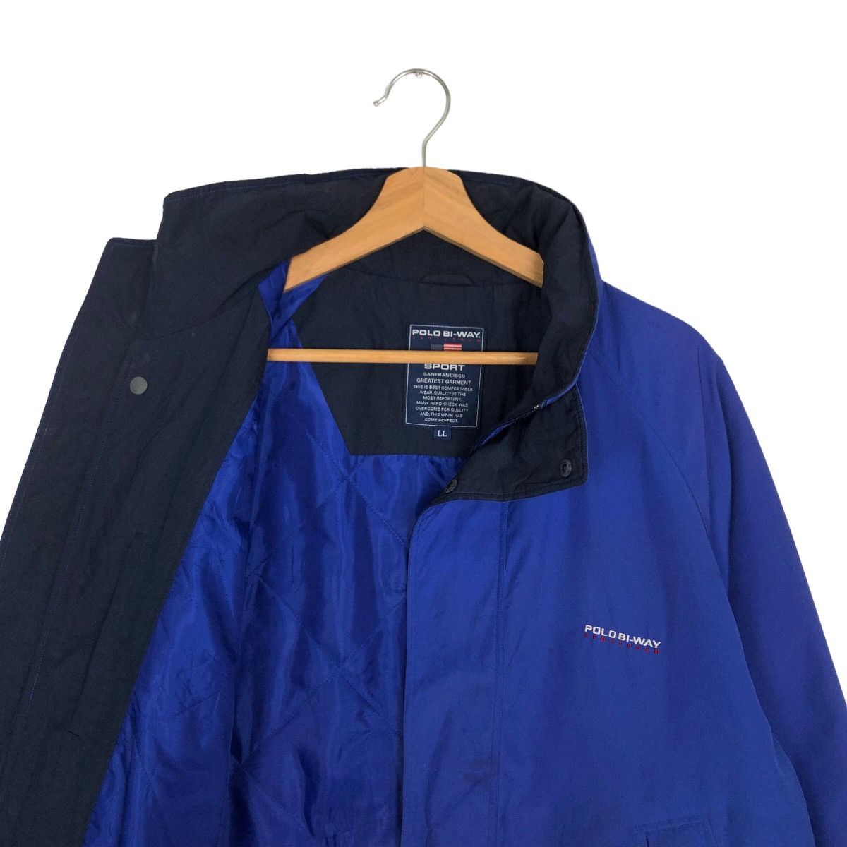 Japanese Brand VINTAGE SURVIVAL JACKET POLO BI-WAY SPORT ISSEY MIYAKE Size US L / EU 52-54 / 3 - 9 Thumbnail