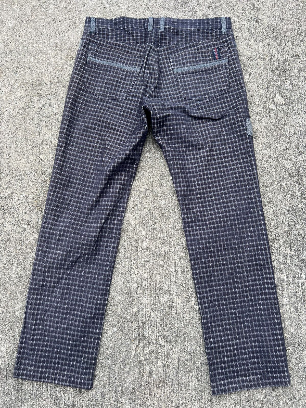 Vintage ZOY Japan Checkered Corduroy Pant Size US 32 / EU 48 - 2 Thumbnail
