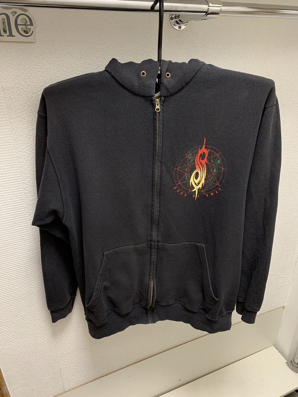 Band Tees Slipknot burn me away vintage black zip hoodie L sz 2000th Size US L / EU 52-54 / 3 - 2 Thumbnail
