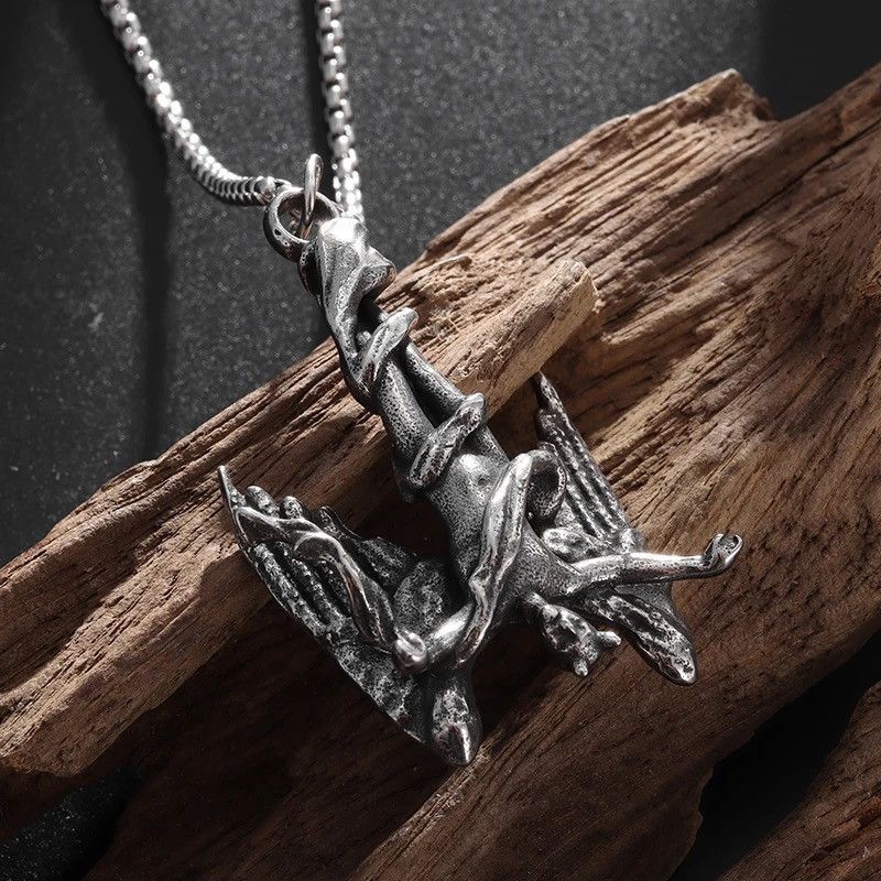Jewelry Gothic Demon Lucifer Necklace Size ONE SIZE - 2 Thumbnail