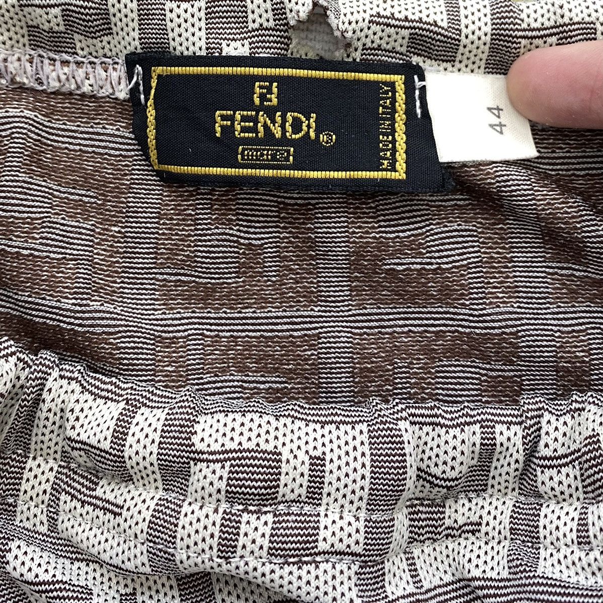 Fendi Vintage FENDI MARE Italy Brand Monogram Grey Skirt Size 30" / US 8 / IT 44 - 3 Thumbnail