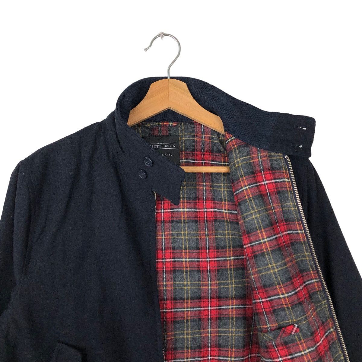 Japanese Brand VINTAGE BOMBER JACKET CHESTER BRO’S TARTAN LINING RICK OWENS Size US M / EU 48-50 / 2 - 9 Thumbnail