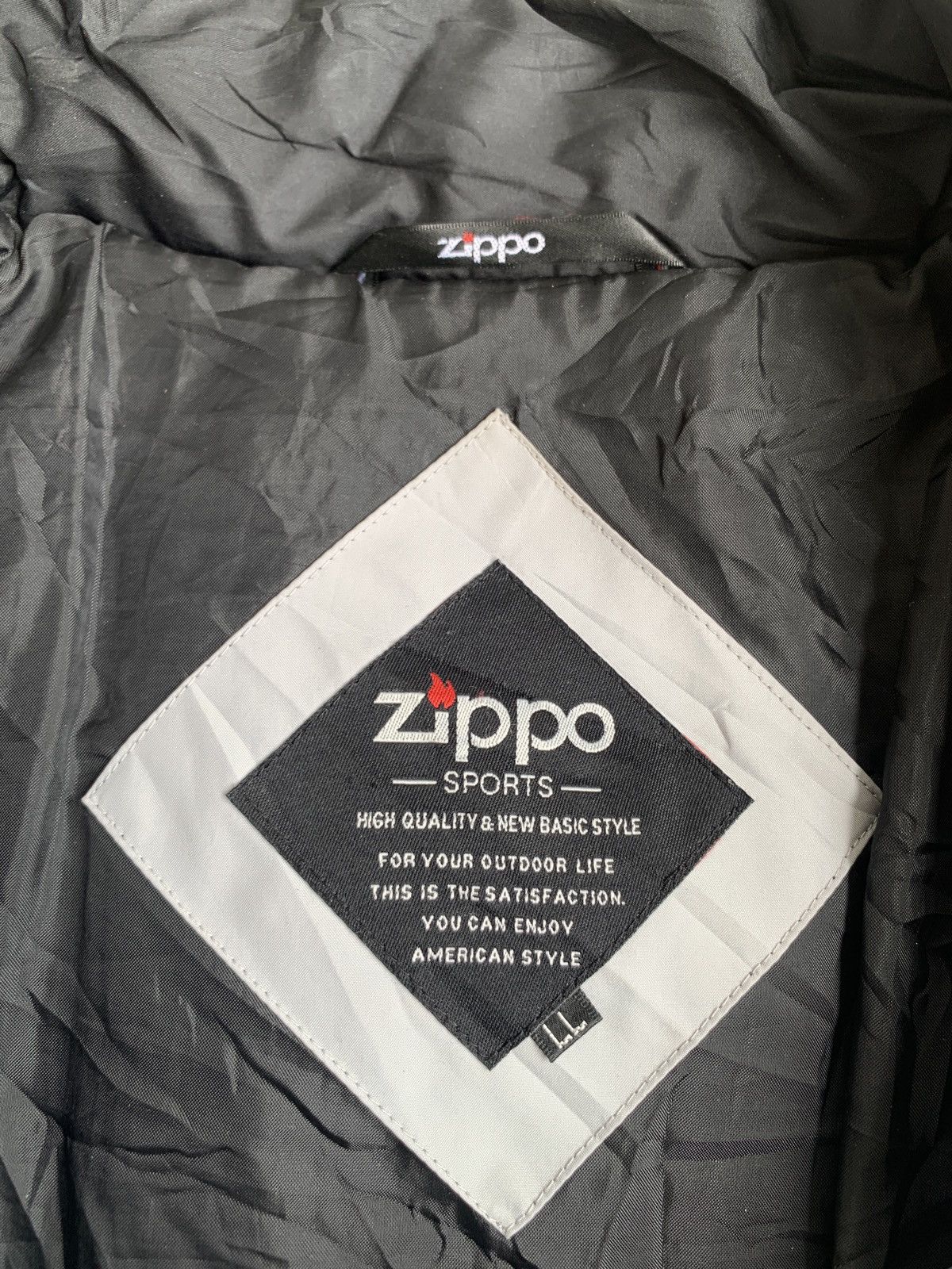 Vintage zippo down jacket