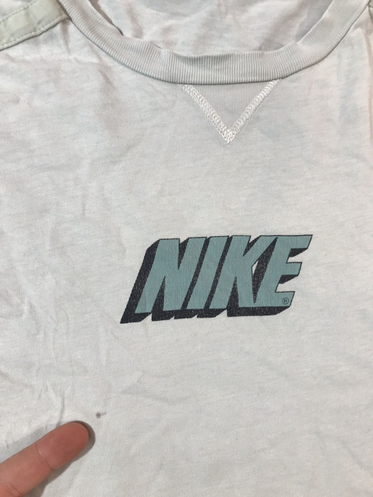 Vintage Vintage distressed Nike t shirt 90s Size US XL / EU 56 / 4 - 2 Thumbnail