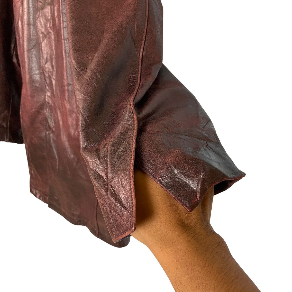 Genuine Leather The Suit Company Cowhide Leather Long Jacket Size US L / EU 52-54 / 3 - 10 Thumbnail