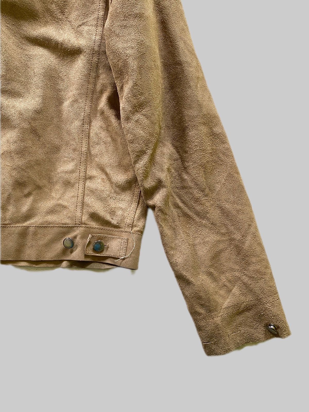 Yves Saint Laurent Insane Detailed YSL RiveGauche Suede Leather Jacket Size US M / EU 48-50 / 2 - 15 Thumbnail