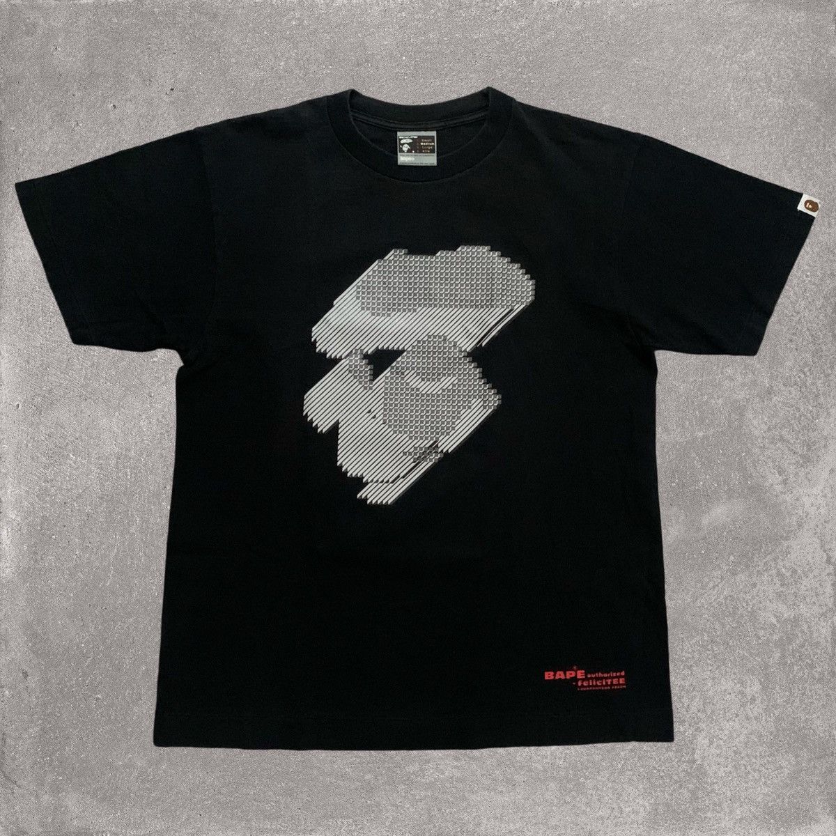 Bape Medium A Bathing Ape Graphic Black Tee