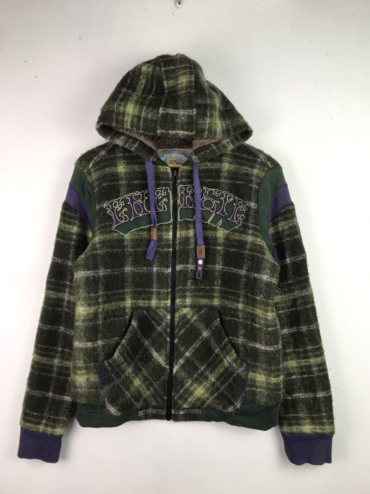 image of Design Vintage Energie Full Zipper Jacket in Green, Men's (Size Medium)