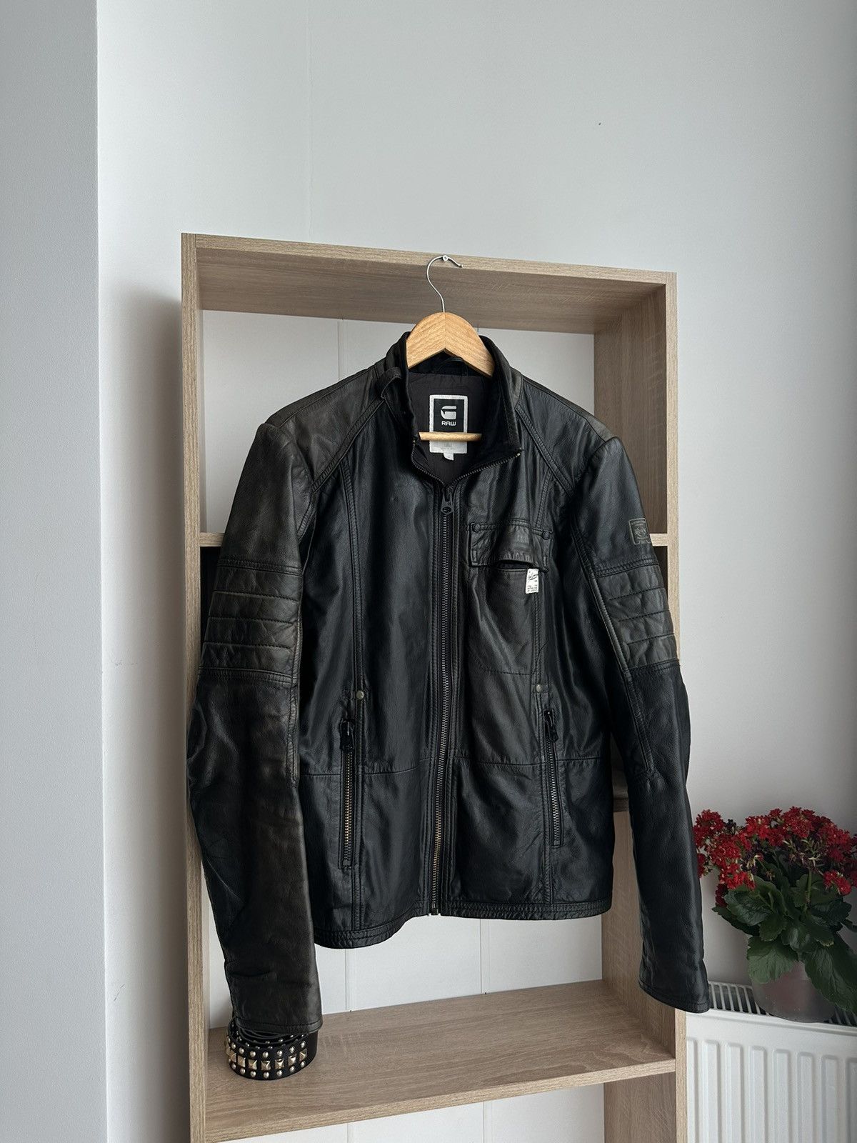 G star hotsell mfd leather jacket