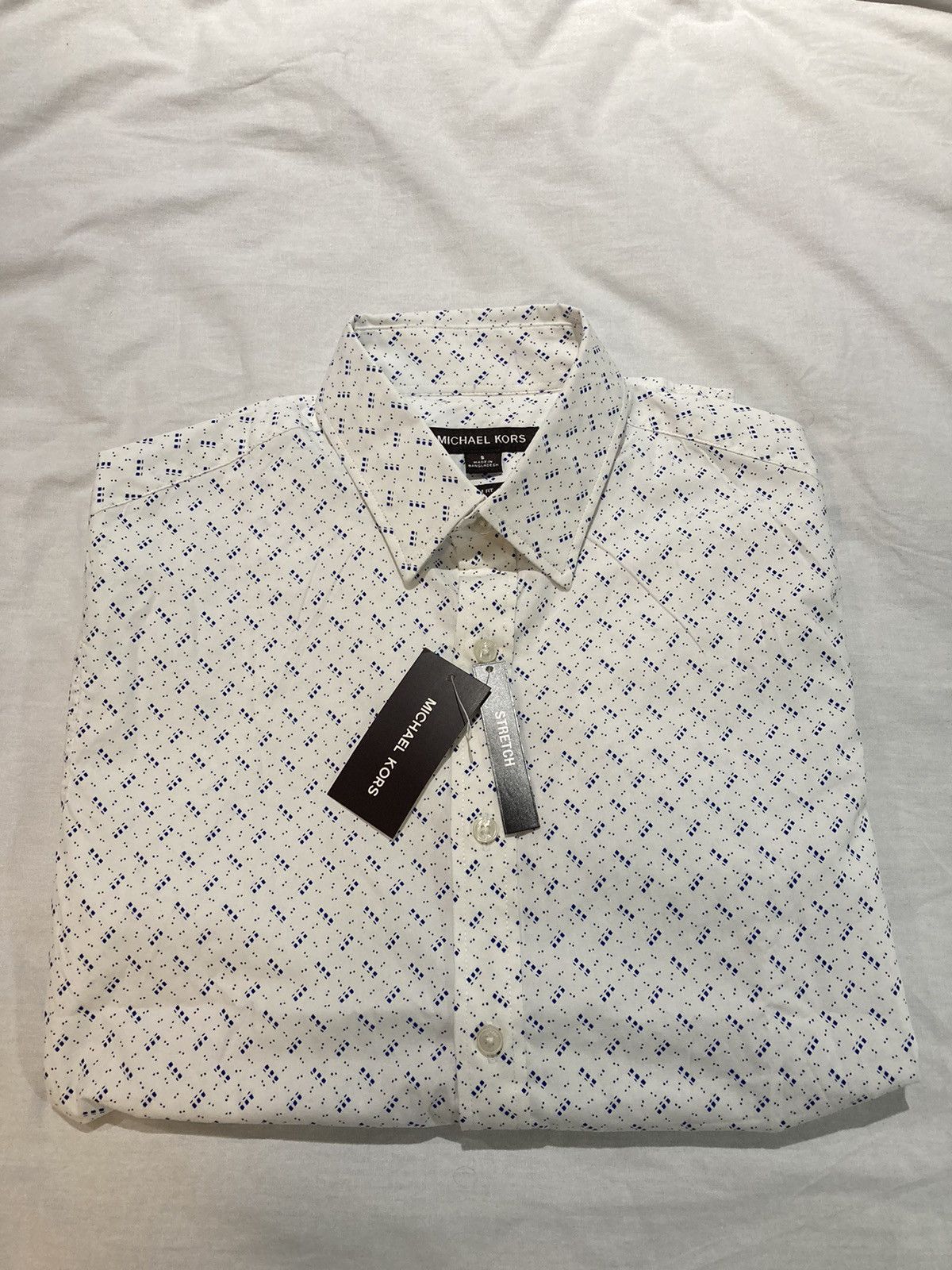 Michael Kors button down SS shirt size small NWT!