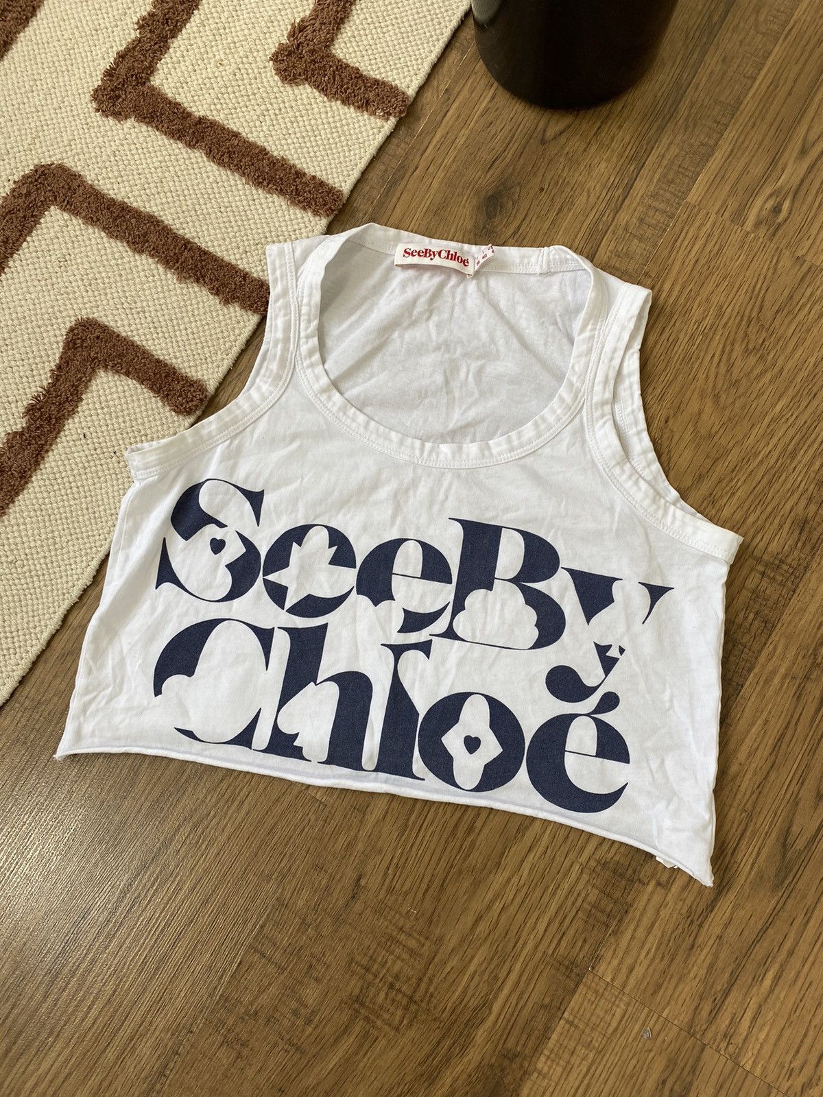 Chloe SEE BY CHLOE CUTE CROPPED TANK TOP Size S / US 4 / IT 40 - 2 Thumbnail