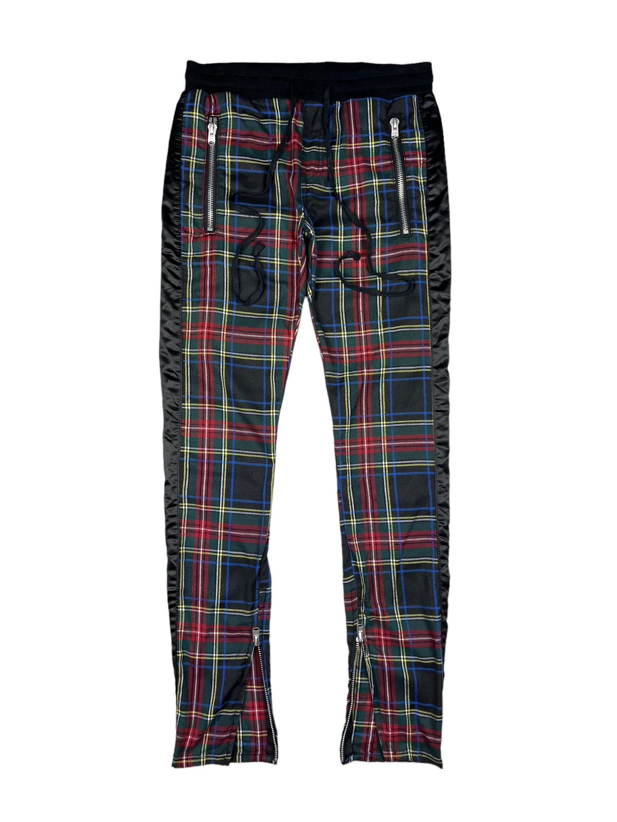 MNML MNML Tartan Zipper Seditionaries Drawstring Pants Size US 30 / EU 46 - 1 Thumbnail