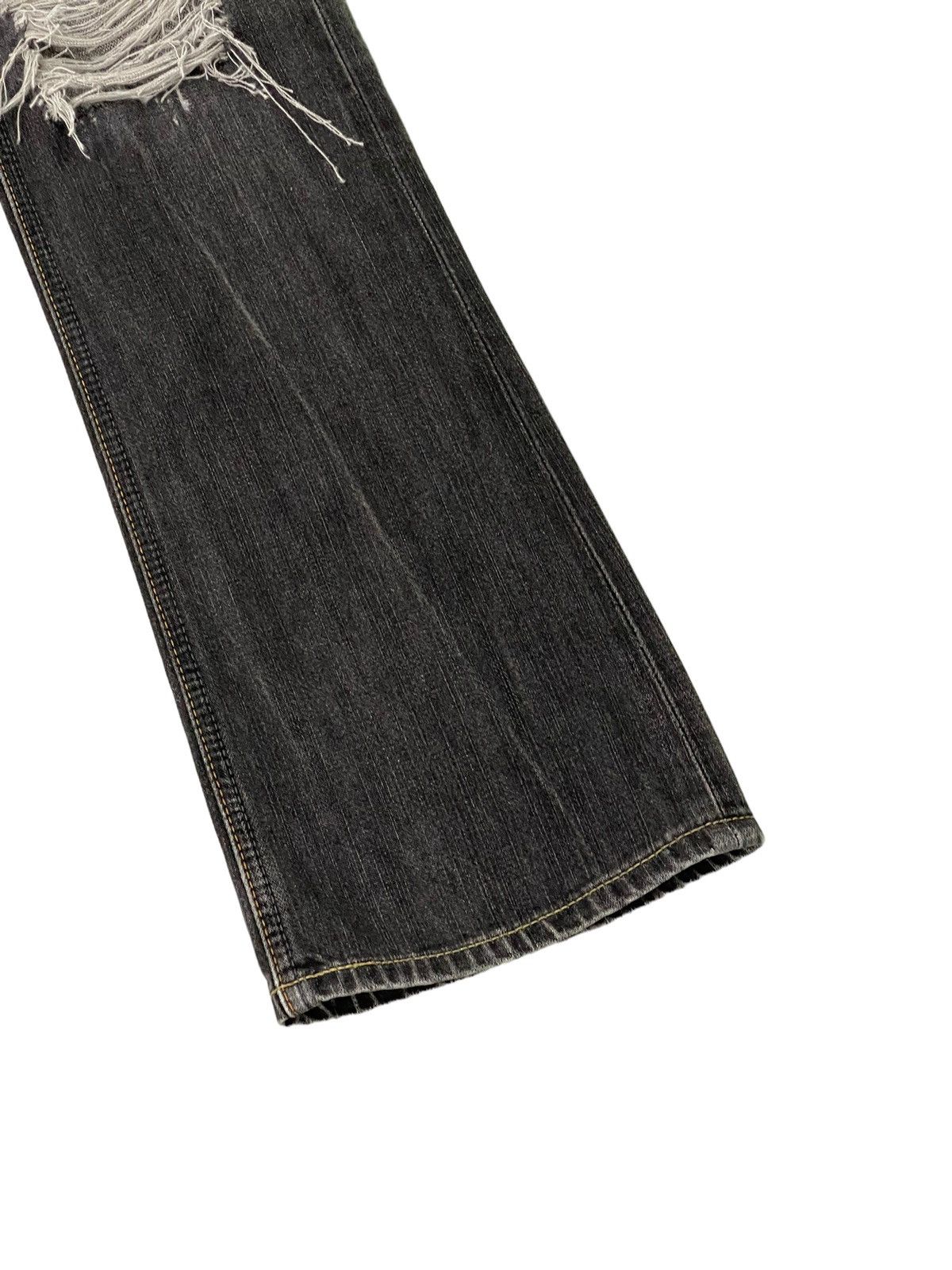 Japanese Brand Flare Jeans Wrangler Japan Distress Faded Boot Cut 6🟦1 Size US 29 - 4 Thumbnail