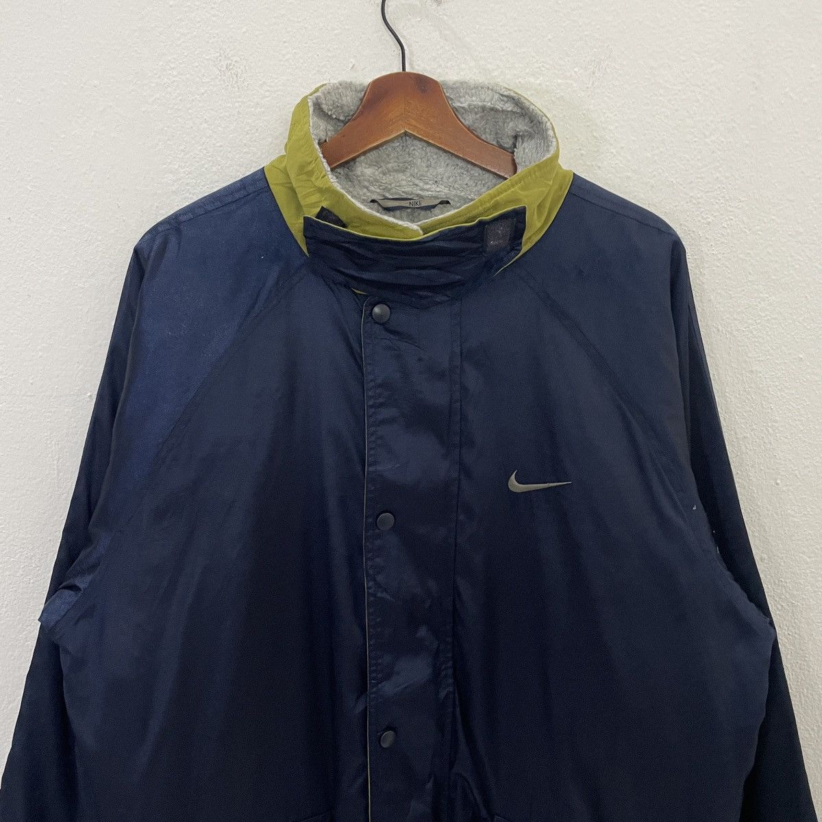 Nike Vintage 90s Nike Swoosh Big Logo Long Jacket Size US XL / EU 56 / 4 - 12 Thumbnail