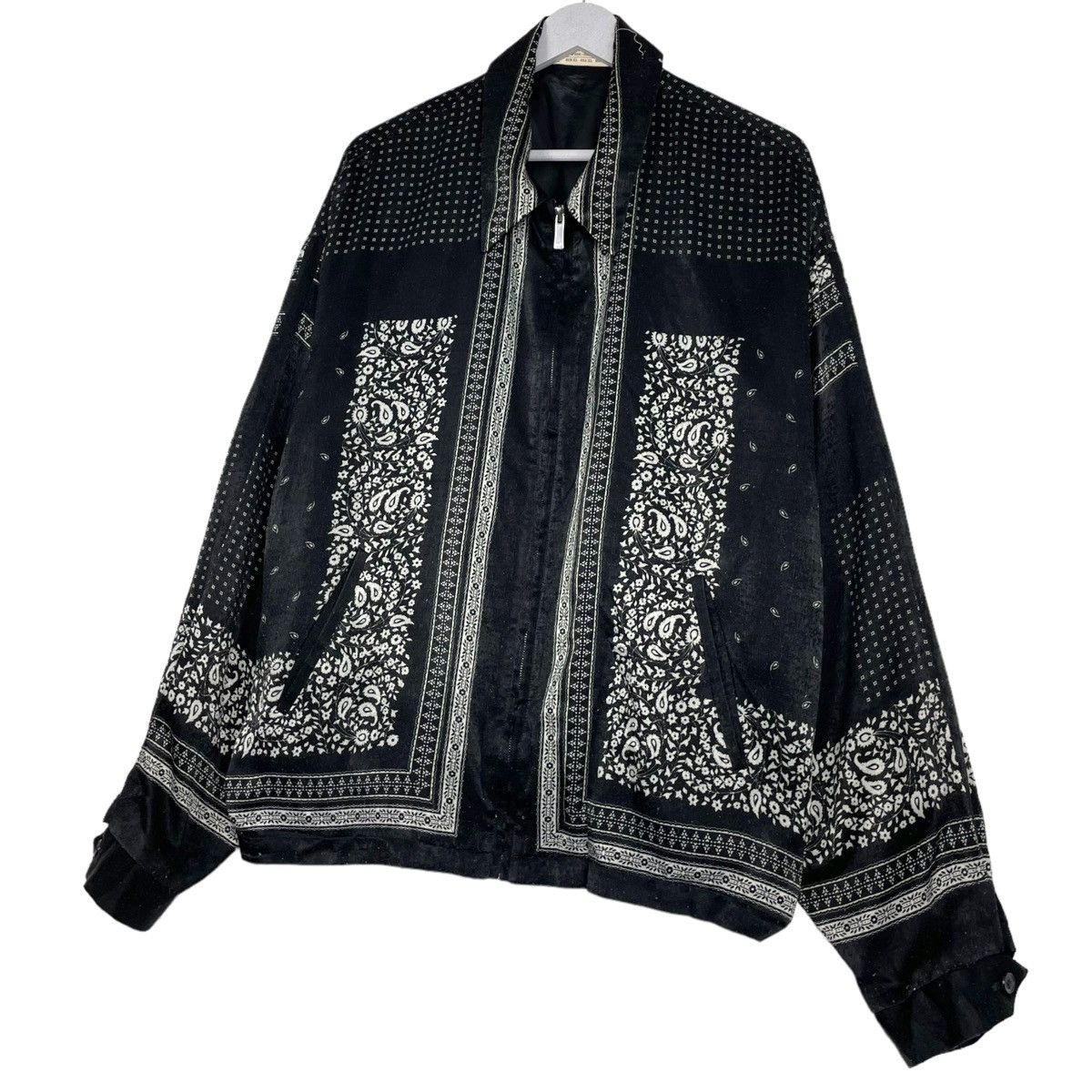 Japanese Brand STEAL💥ZARA PAISLEE PRINTED CHICANOS STYLE JACKET Size US XL / EU 56 / 4 - 2 Thumbnail