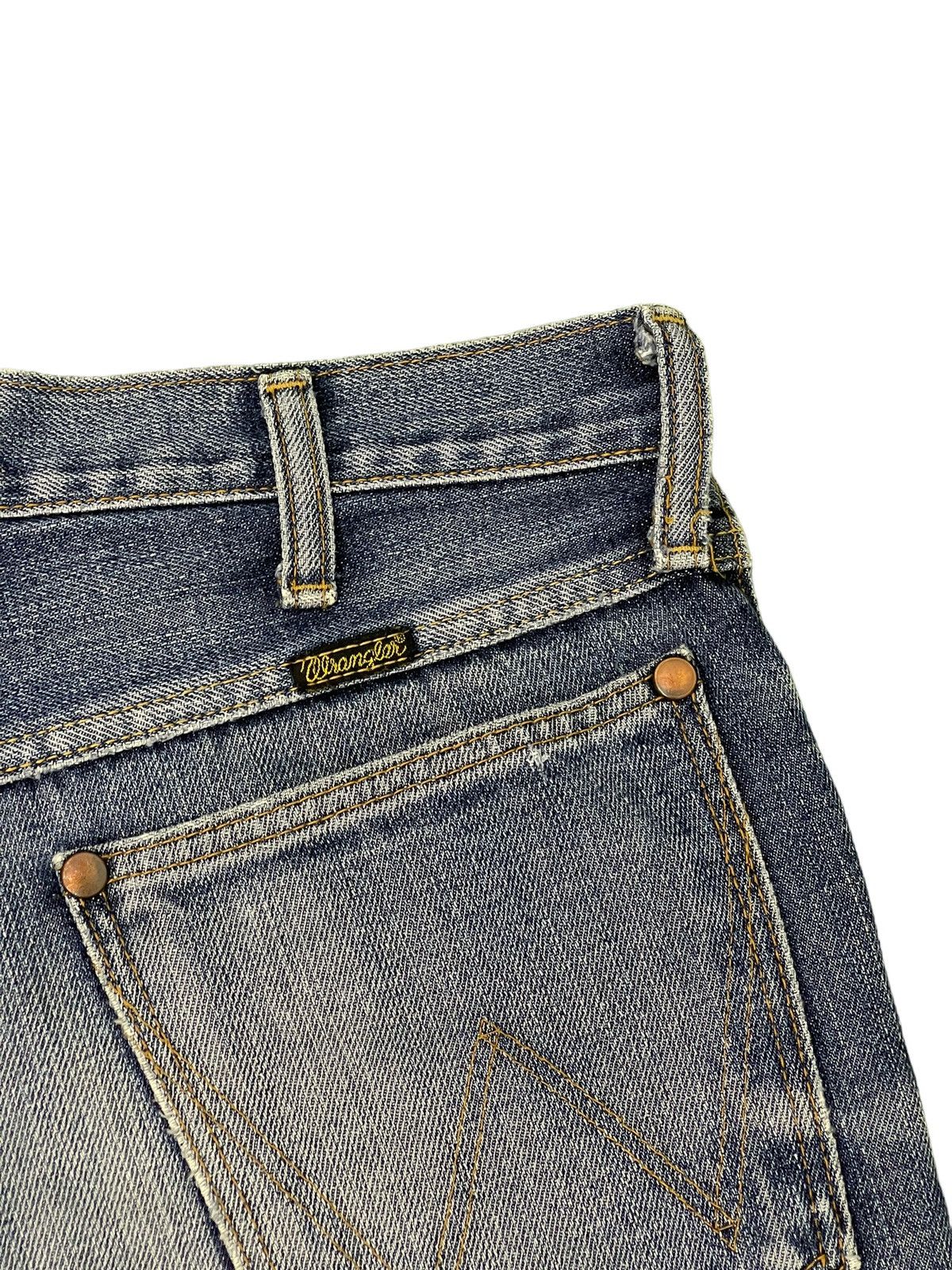 Japanese Brand Flare Jeans Vtg Wrangler Japan Distress Bell Bottom 6🟦0 Size US 30 / EU 46 - 18 Thumbnail