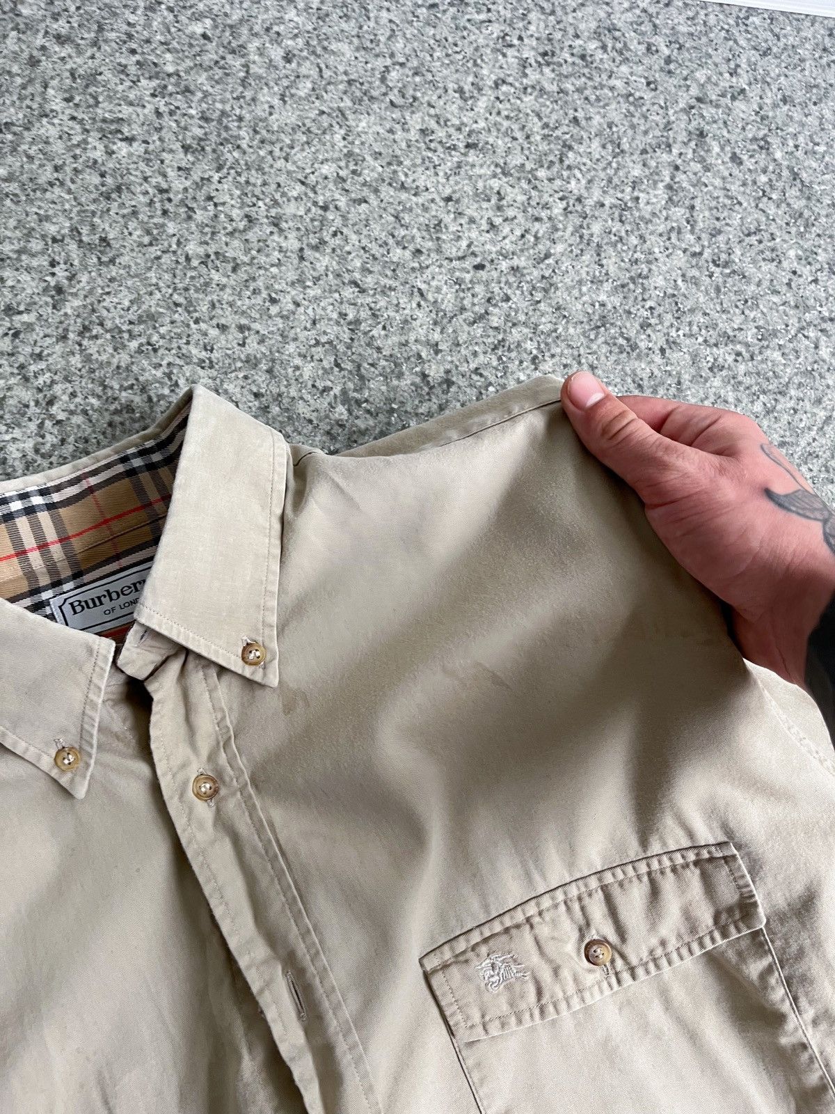 Burberry × Vintage VINTAGE 90’s BURBERRY NOVA CHECK SHIRT SIZE L 16/5 Size US L / EU 52-54 / 3 - 8 Thumbnail
