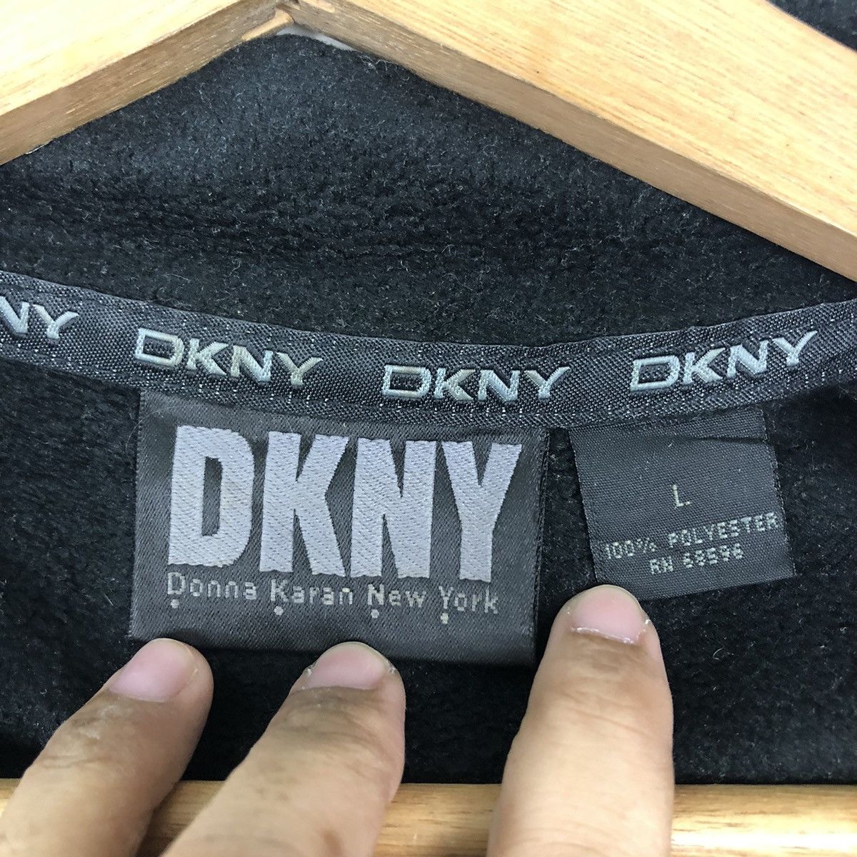 Vintage VINTAGE CHORE WORK JACKET BLACK DKNY Size US L / EU 52-54 / 3 - 10 Thumbnail