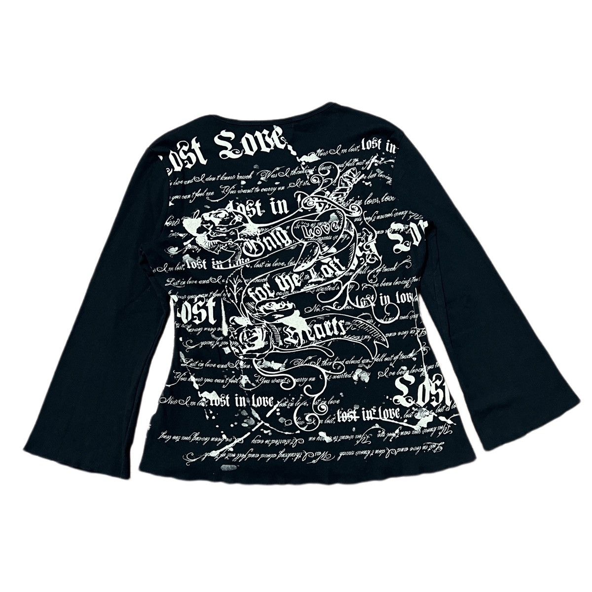 Vintage Whimsygoth grunge y2k longsleeve lettering shirt Size M / US 6-8 / IT 42-44 - 2 Thumbnail