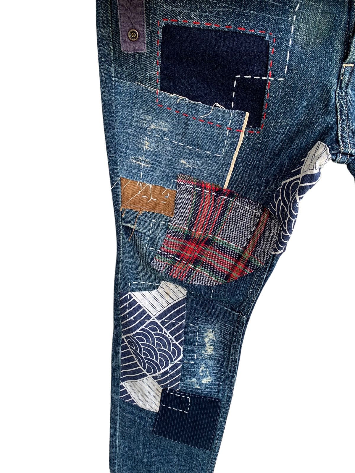 🔥Insane Design Kapital Patchwork Rework sashiko Denim