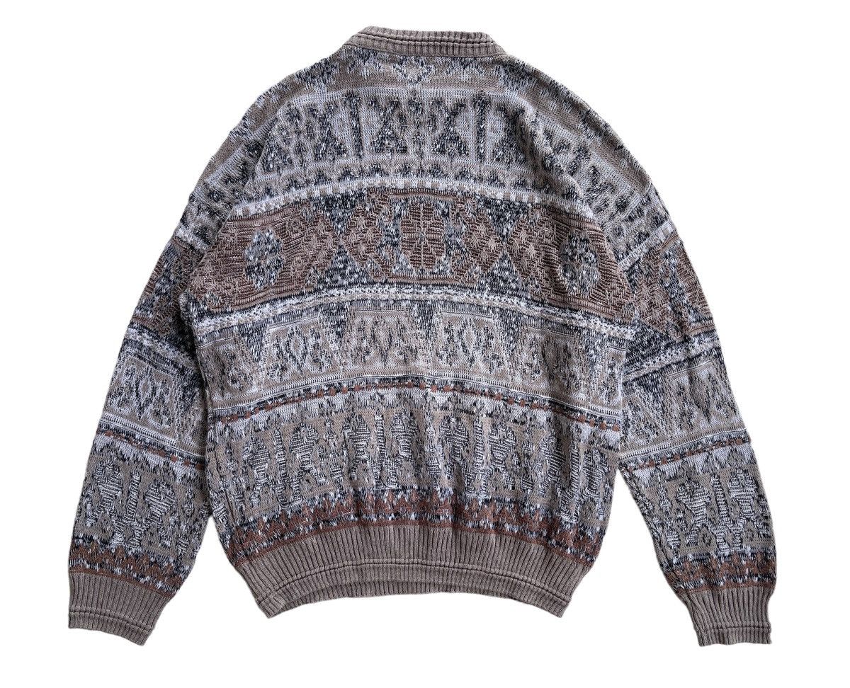 Vintage Vintage Maglificio Florence Cable Knitted Native Sweater Size US L / EU 52-54 / 3 - 3 Thumbnail