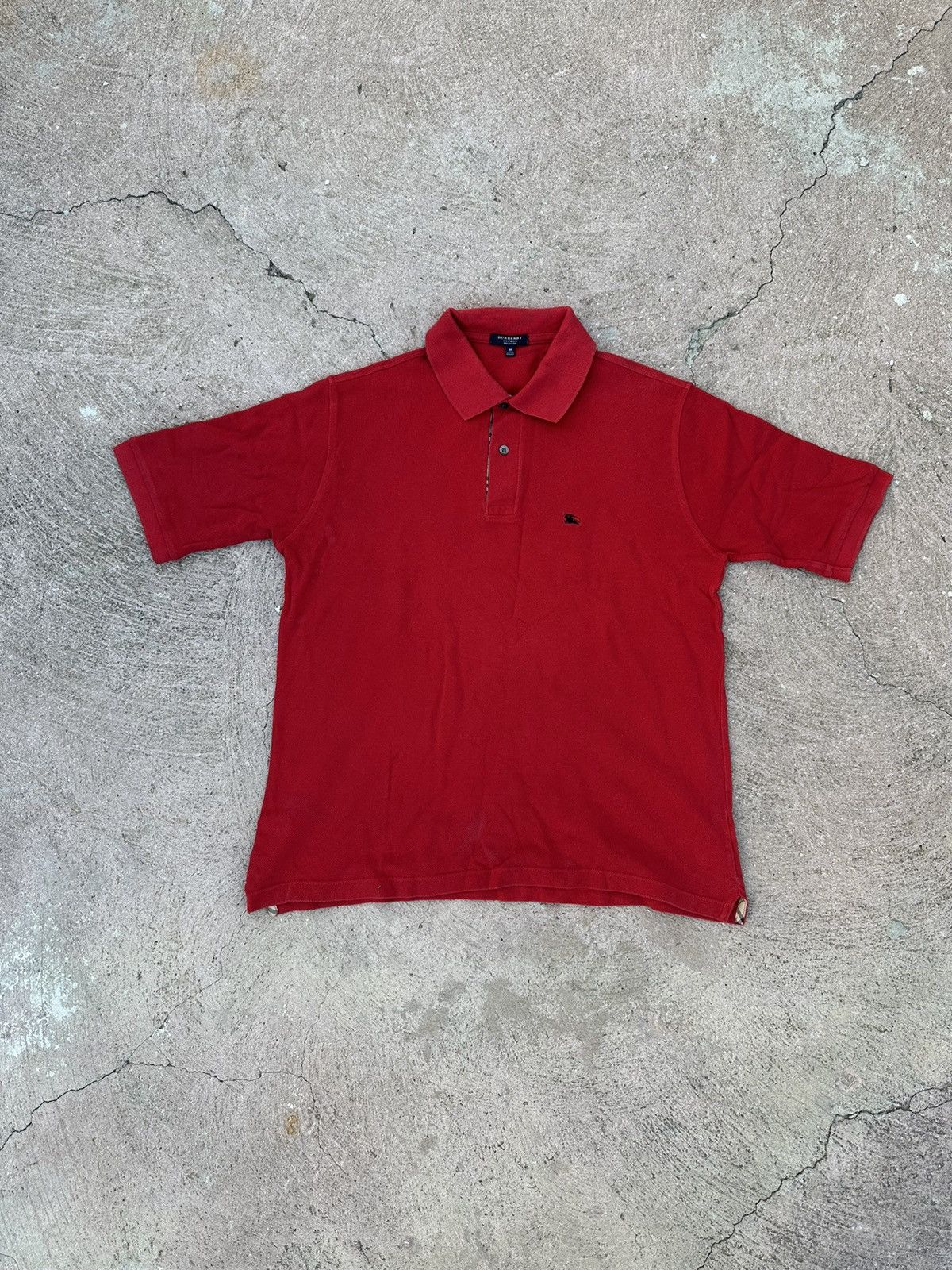 Burberry Burberry Polo Tee T Shirt Red Size US M / EU 48-50 / 2 - 1 Thumbnail