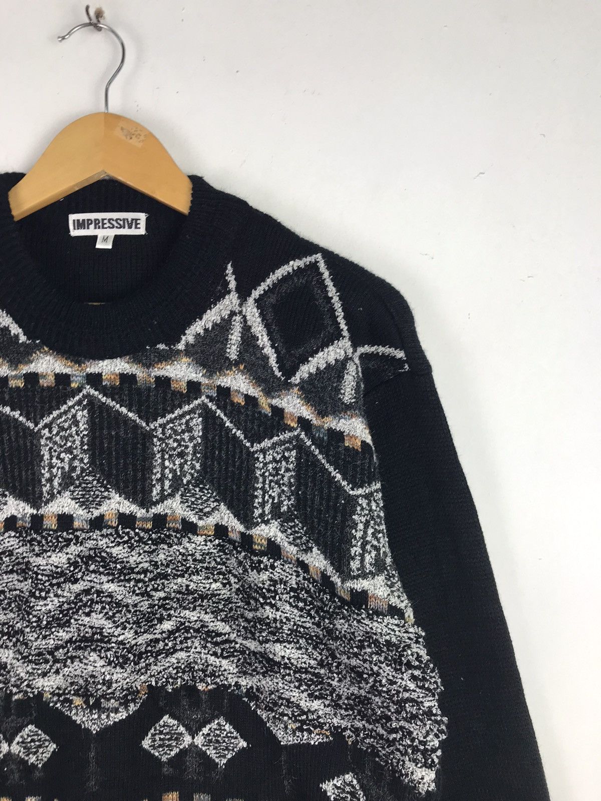 Aran Isles Knitwear × Japanese Brand × Vintage Vintage Rare Design Knitwear Inspired By Coogi Size US M / EU 48-50 / 2 - 5 Thumbnail