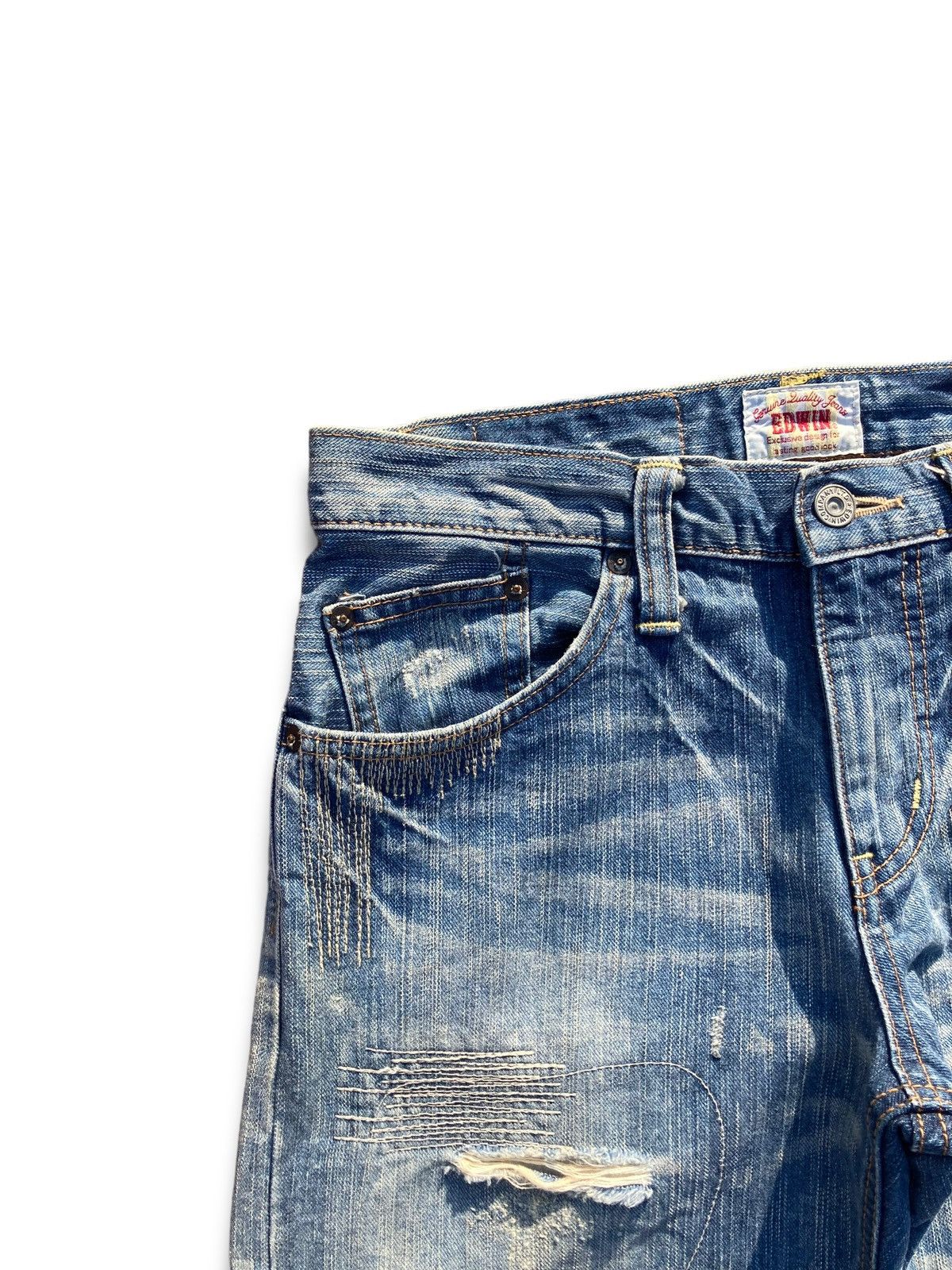 Edwin Vintage Y2K Edwin Straight Kaihara Jeans Size US 30 / EU 46 - 9 Thumbnail