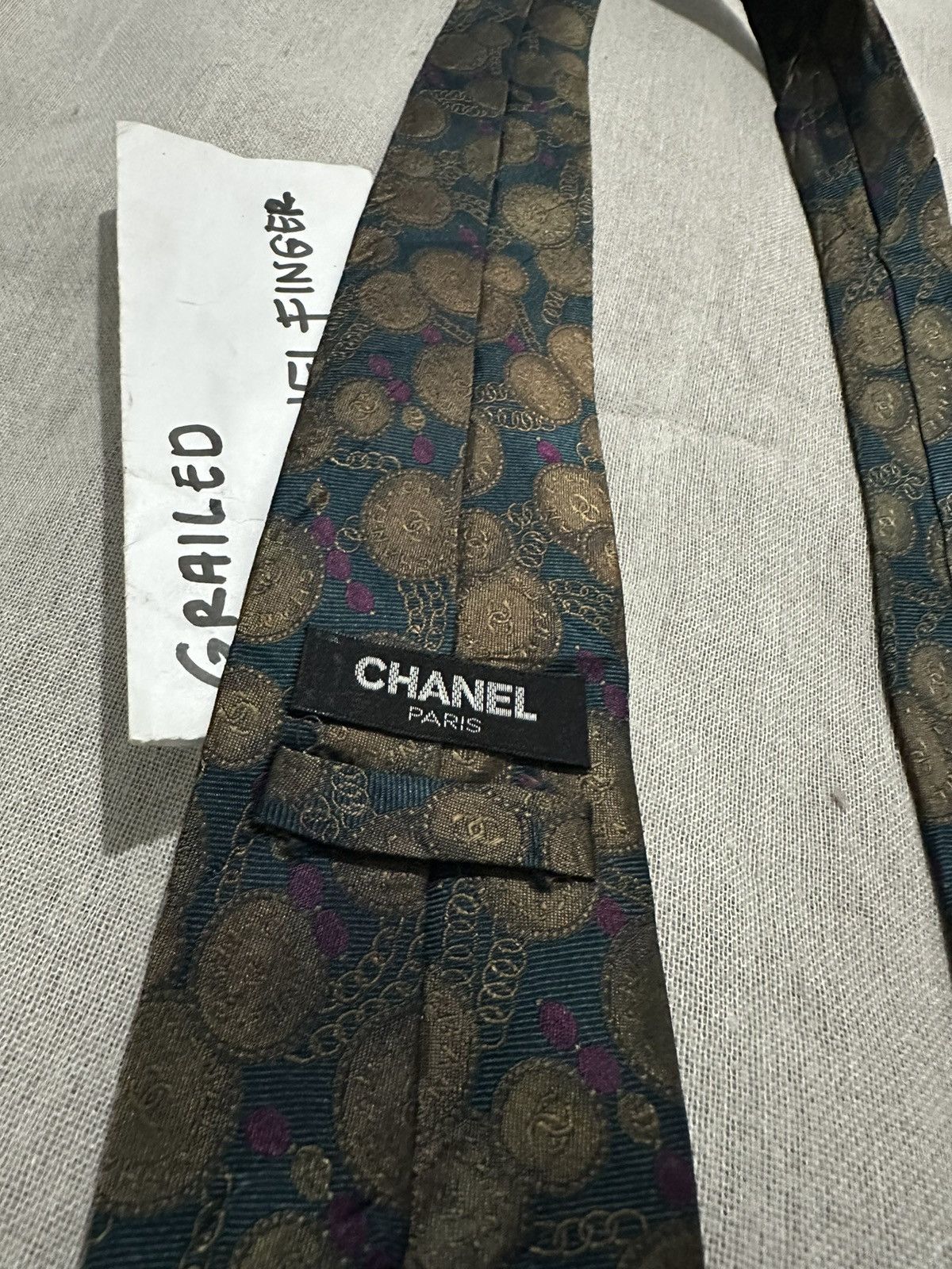 Chanel × Vintage Vintage Chanel Tie Size ONE SIZE - 6 Thumbnail
