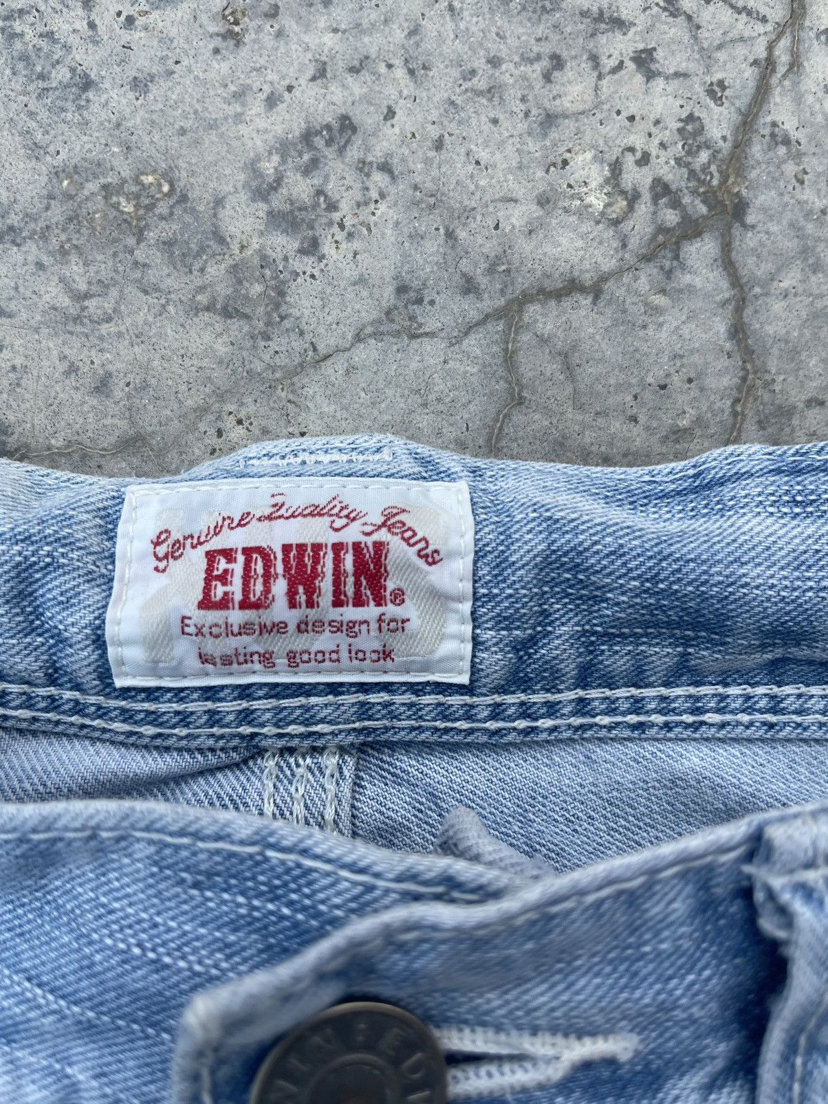 Edwin × Vintage Vintage Edwin Bootcut Distressed Jeans Size US 33 - 3 Thumbnail