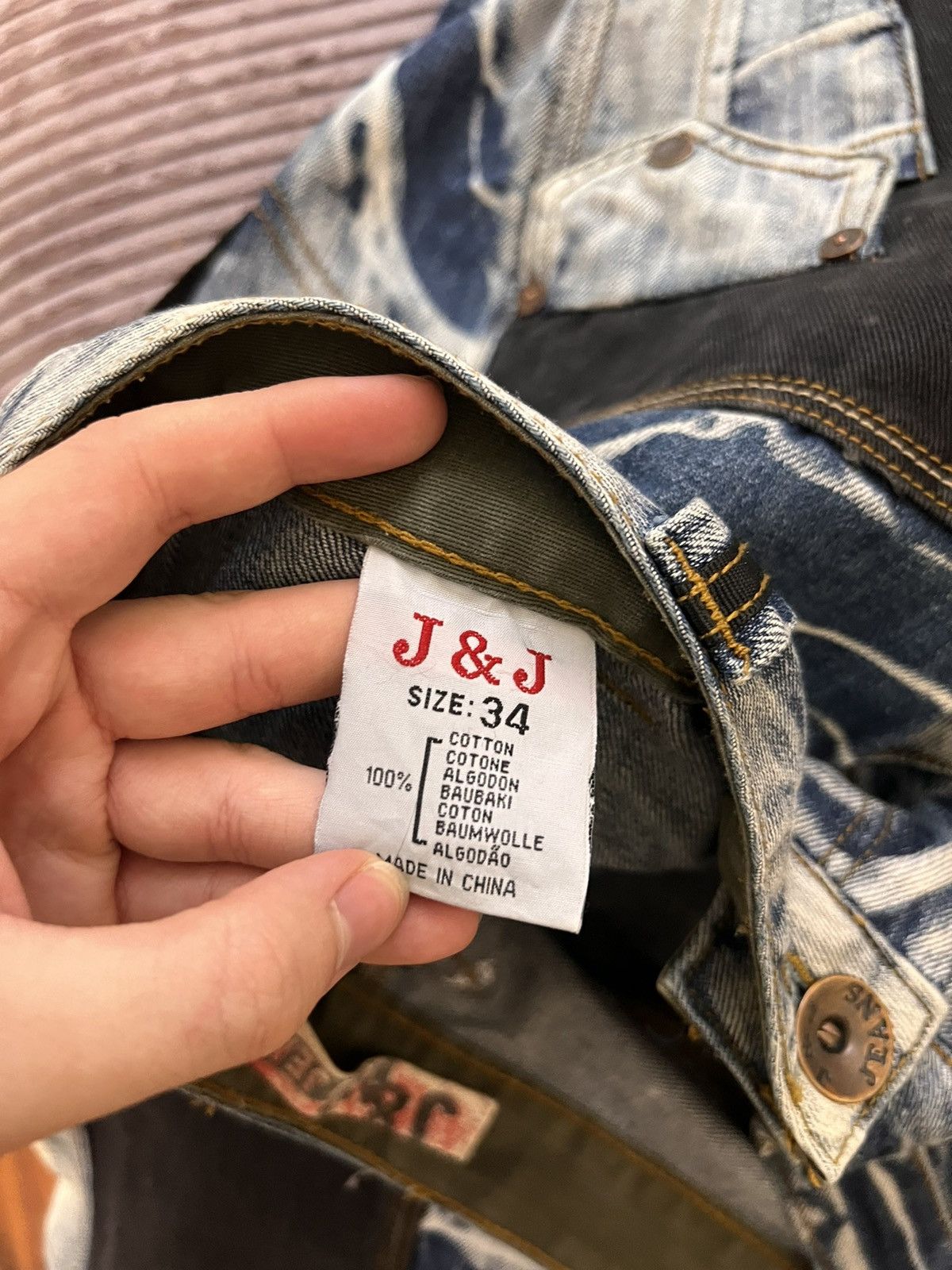Japanese Brand Vintage Y2k Rare J&J Double Knee Pants Jeans Rare Drip Y2M Size US 34 / EU 50 - 9 Thumbnail