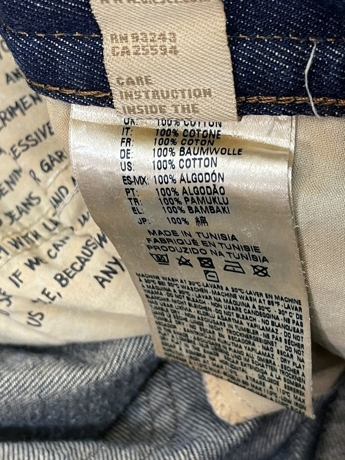 Diesel Slim Jeans Diesel Industries Distress Faded 5🟦7 Size US 31 - 22 Thumbnail