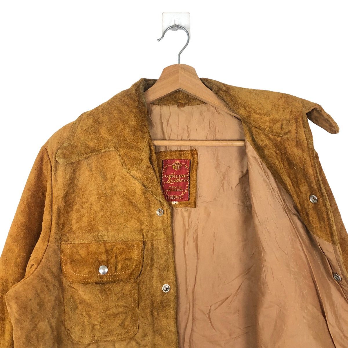 Genuine Leather VINTAGE GENUINE LEATHER JACKET MADE IN ARGENTINA Size US M / EU 48-50 / 2 - 9 Thumbnail
